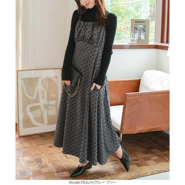 KOBE LETTUCE（神戸レタス） ワンピース 秋冬 レディース 40代 ドット