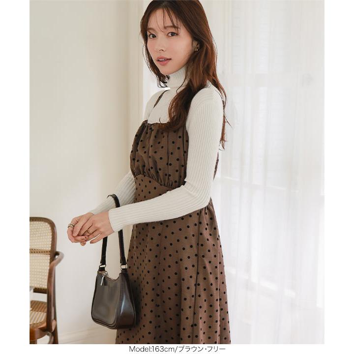 KOBE LETTUCE（神戸レタス） ワンピース 秋冬 レディース 40代 ドット