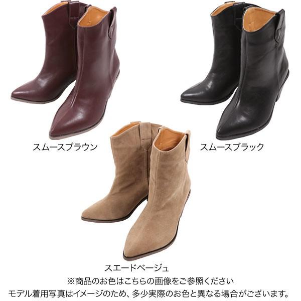 セール ブーツ ショートブーツ ウエスタンブーツ シンプル 靴 歩きやすい 秋冬 レディース シューズ I1976 神戸レタスkobelettuce 通販 Paypayモール