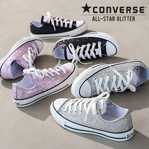 23■新品♪2 STAR 本革グリッタースニーカー(37) ALL STAR ※クーポン対象外 CONVERSE コンバース オールスター