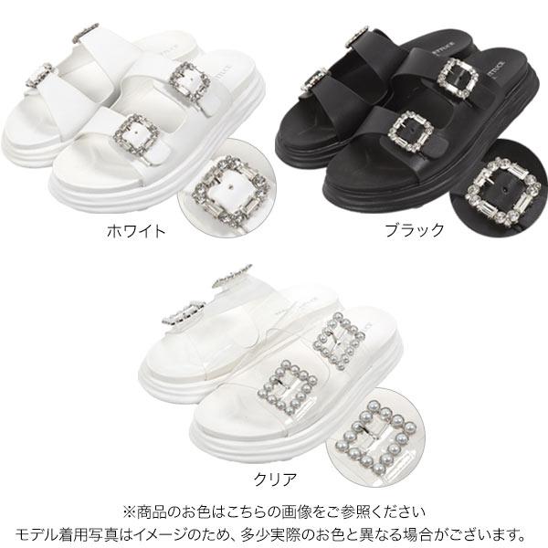 KOBE LETTUCE ビジューダブルベルトサンダル レディース 40代 50 KOBE LETTUCE ビジューダブルベルトサンダル レディース 40代 50