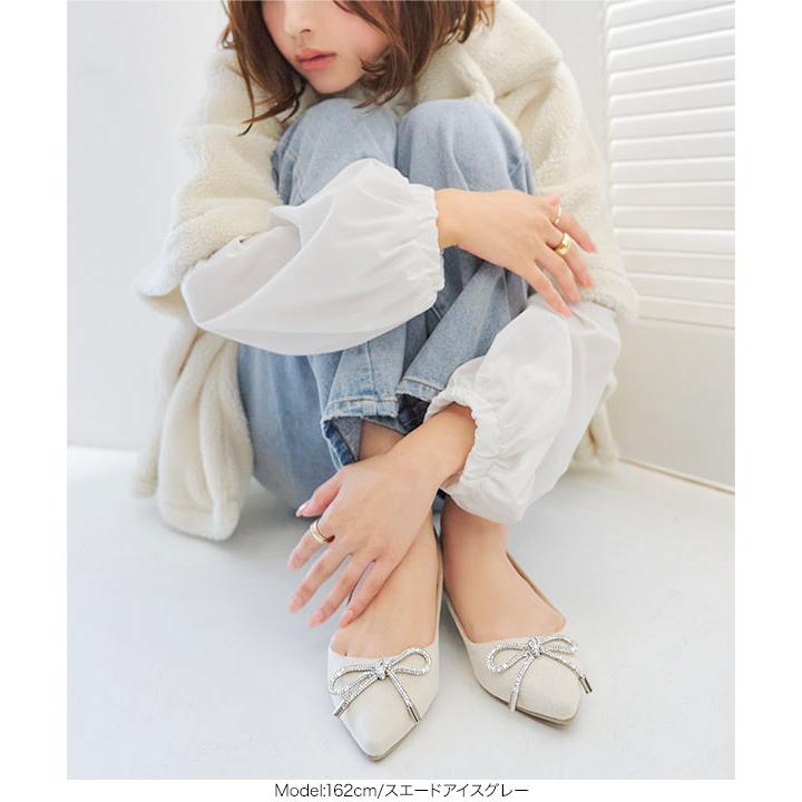 KOBE LETTUCE（神戸レタス） フラットパンプス リボン フラット