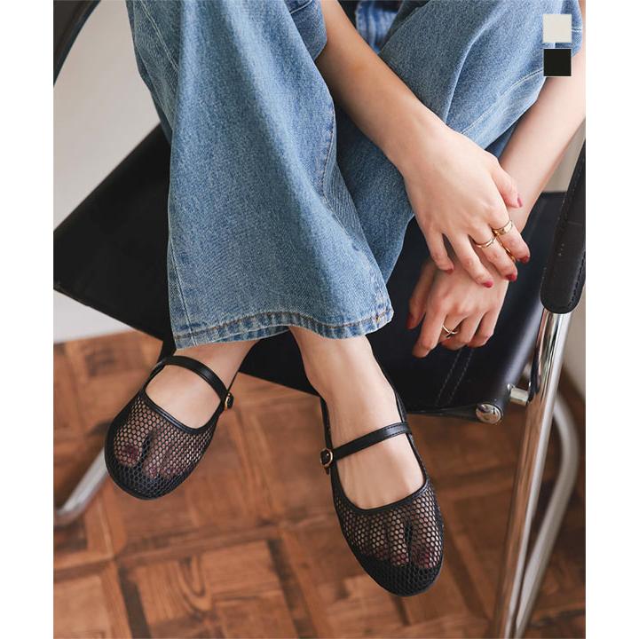 KOKO　REMMEメッシュメリージェーン KOBE LETTUCE（神戸レタス） バレエシューズ レディース メリー