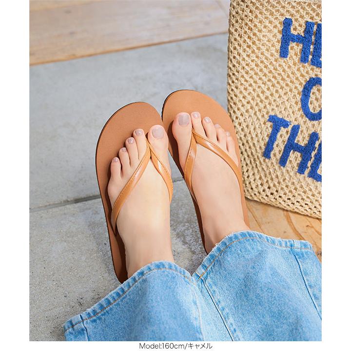 ♦︎新品♦︎ A ビーチサンダル フラット ビーサン サンダル ゴールド 24cm KOBE LETTUCE ビーチサンダル レディース トングサンダル ビーサン