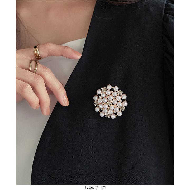 KOBE LETTUCE（神戸レタス） コサージュ パールモチーフブローチ