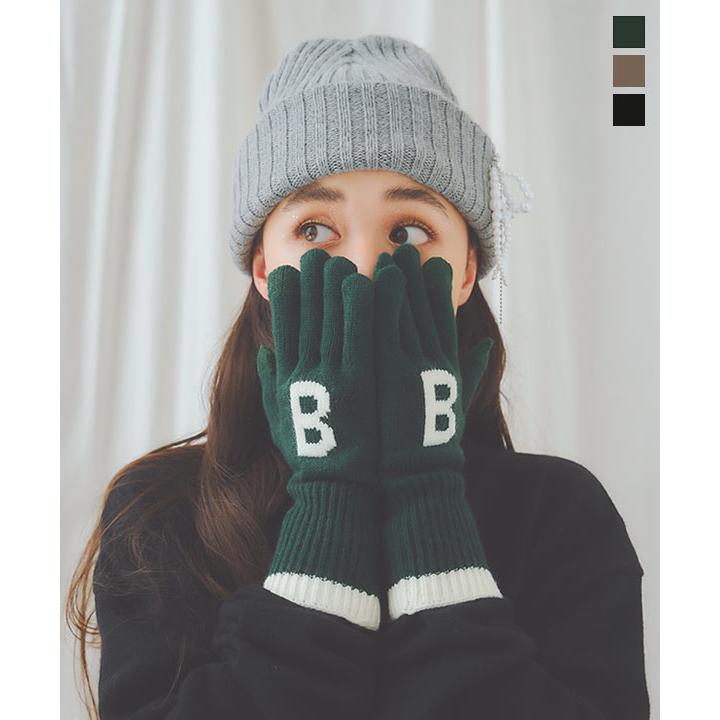 KOBE LETTUCE（神戸レタス） 手袋 ロゴ レディース おしゃれ かわいい