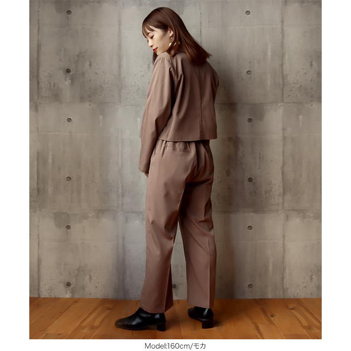 ジャケット テーラードジャケット レディース アウター 無地 クロップド丈 長袖 羽織り K1064 | KOBE LETTUCE | 06