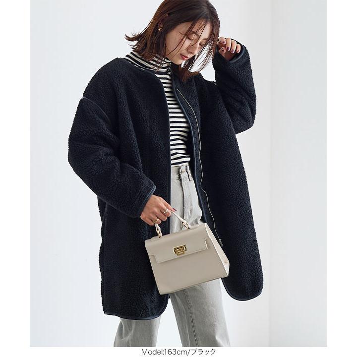 KOBE LETTUCE コート ボアコート アウター もこもこ バイカラー