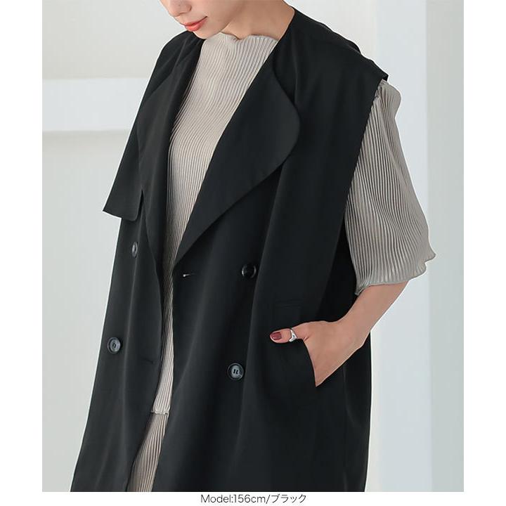 極美品✨バーニーズニューヨーク　ロングジレ　ベルト付き　トレンチカラー　グレー 2206132_c3400_a002_sm.jpg