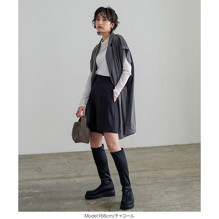 KOBE LETTUCE ジレ ベスト アウター レディース 秋 トレンチ風 KOBE LETTUCE ジレ ベスト アウター レディース 秋 トレンチ風