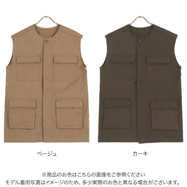 KOBE LETTUCE チノベスト ジレ レディース ミリタリー ポケット