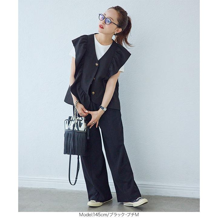 KOBE LETTUCE（神戸レタス） 田中亜希子さんコラボ Aラインフリルジレ