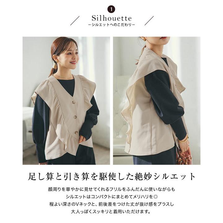 KOBE LETTUCE（神戸レタス） 田中亜希子さんコラボ Aラインフリルジレ