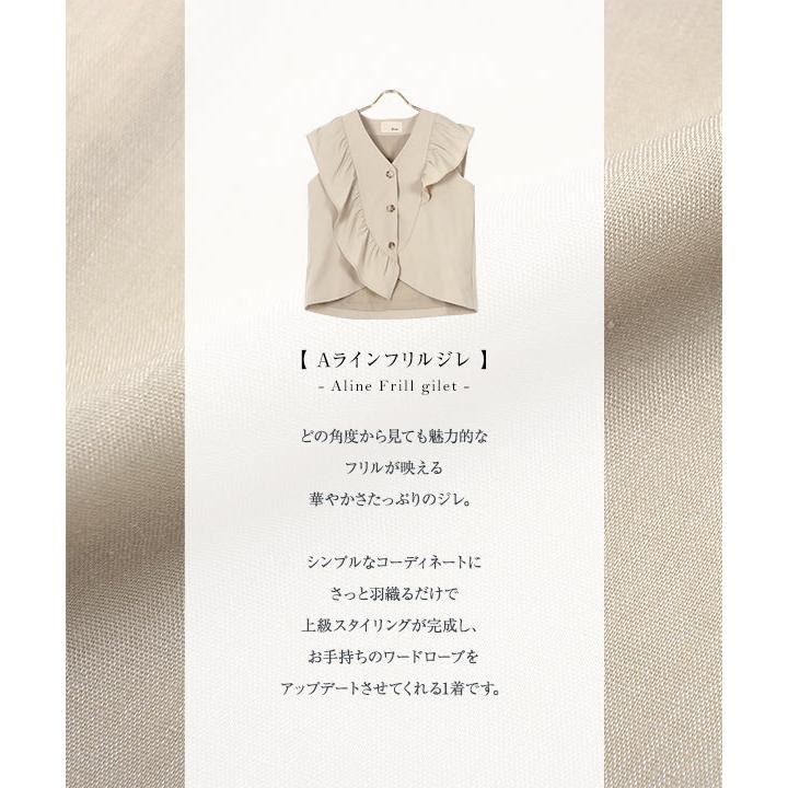 KOBE LETTUCE（神戸レタス） 田中亜希子さんコラボ Aラインフリルジレ