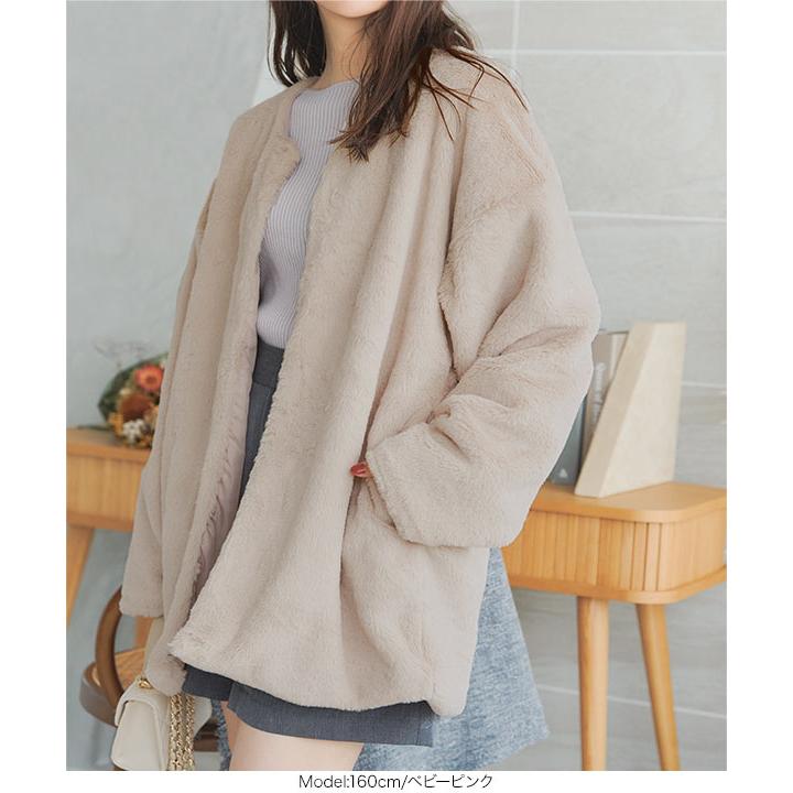 アウター秋冬ジャケット KOBE LETTUCE（神戸レタス） セール コート レディース ノーカラー 40