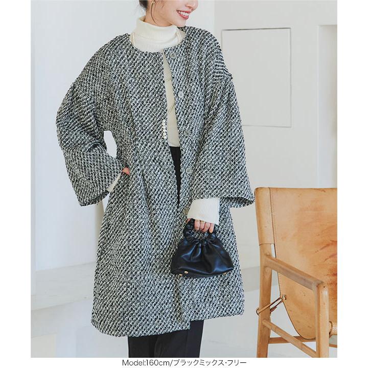 KOBE LETTUCE（神戸レタス） コート レディース 40代 50代 ツイード