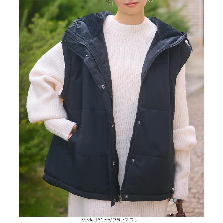 KOBE LETTUCE 中綿コート レディース アウター 袖取り外しアウター