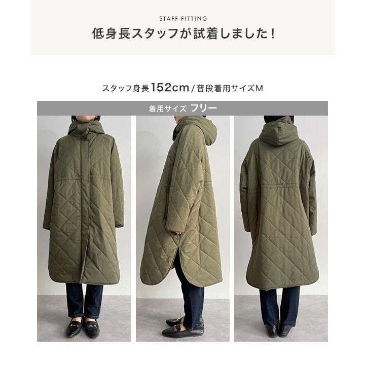 KOBE LETTUCE（神戸レタス） キルティングコート レディース カーキ