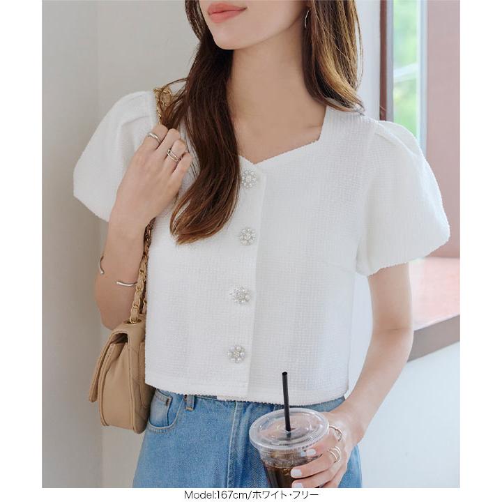Heve アイボリー サテン バルーンスリーブ ジャケット Mila Owen（ミラオーウェン）の「バルーンスリーブジャケット×パンツ