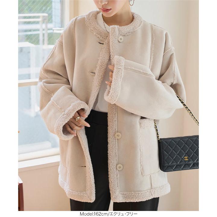 KOBE LETTUCE（神戸レタス） ボアコート レディース ムートンコート