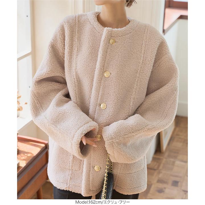 KOBE LETTUCE（神戸レタス） ボアコート レディース ムートンコート