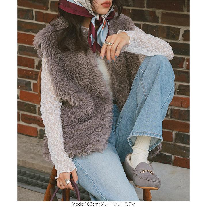 KOBE LETTUCE（神戸レタス） アウター レディース ベスト ファー ジレ