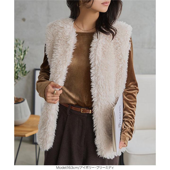 KOBE LETTUCE（神戸レタス） アウター レディース ベスト ファー ジレ