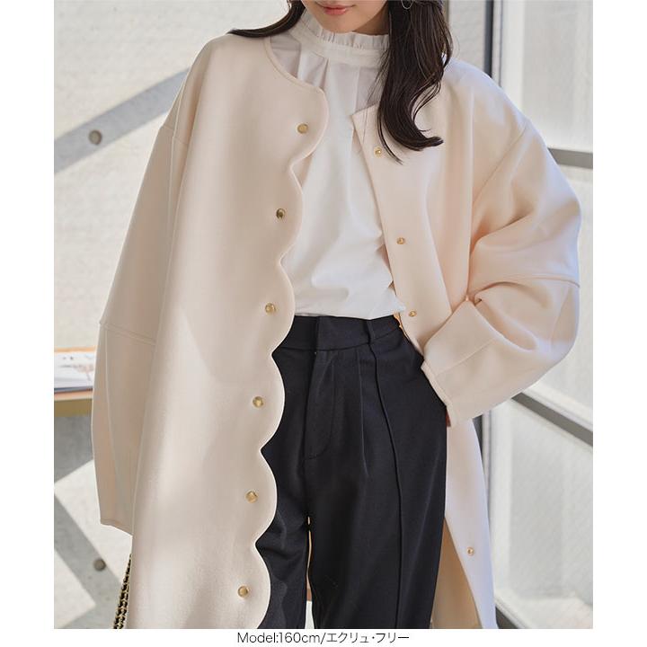 KOBE LETTUCE（神戸レタス） アウター コート レディース ノーカラー