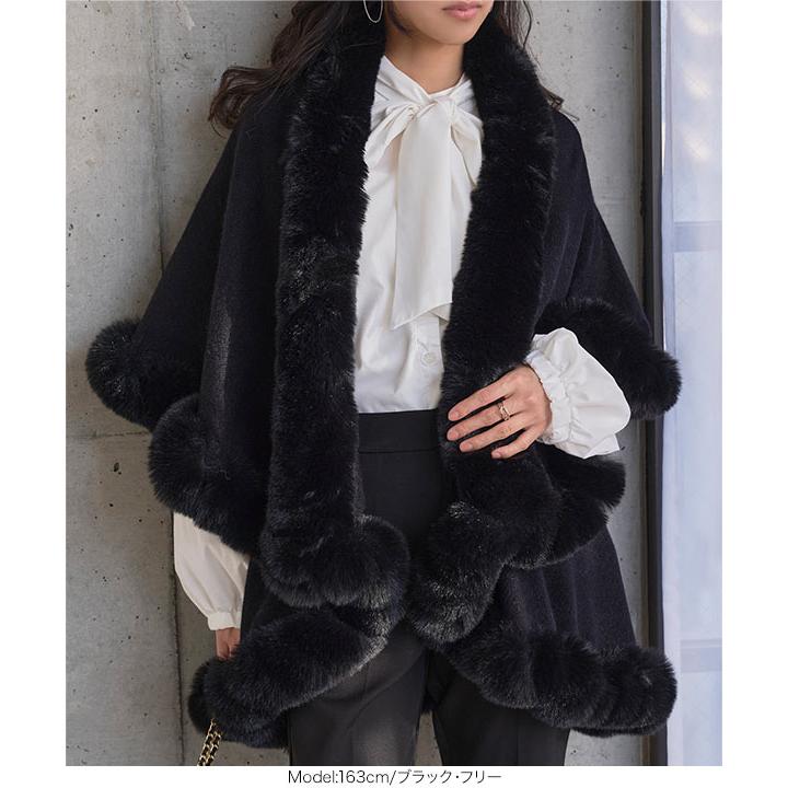 KOBE LETTUCE（神戸レタス） アウター レディース ケープコート 40代