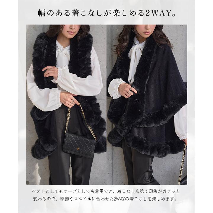 KOBE LETTUCE（神戸レタス） アウター レディース ケープコート 40代