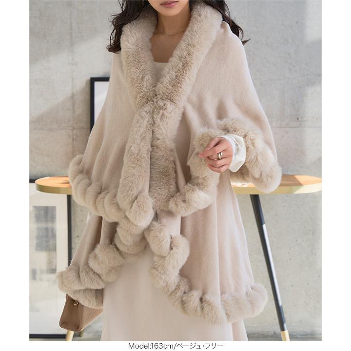 KOBE LETTUCE（神戸レタス） アウター レディース ケープコート 40代