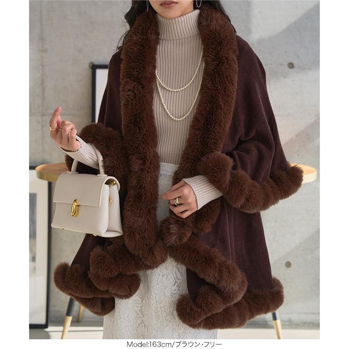 KOBE LETTUCE（神戸レタス） アウター レディース ケープコート 40代