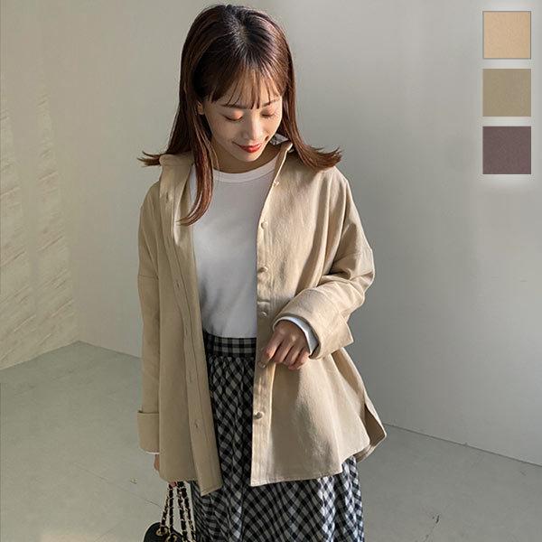 ジャケット レディース 秋 ツイルシャツ アウター 羽織り 長袖 大人 シンプル きれいめ カジュアル デイリー K958 K958 神戸レタスkobelettuce 通販 Yahoo ショッピング