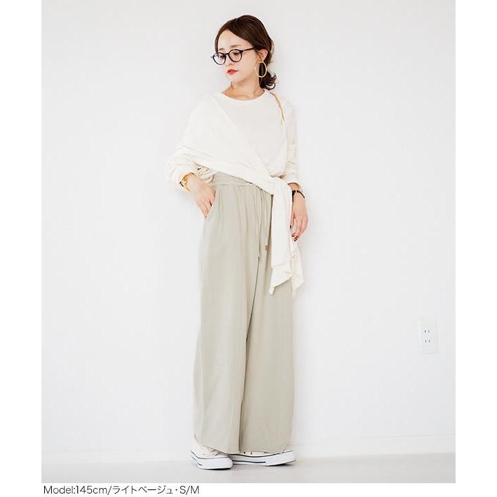 KOBE LETTUCE ワイドパンツ レディース 秋 田中亜希子さんコラボ KOBE LETTUCE ワイドパンツ レディース 秋 田中亜希子さんコラボ
