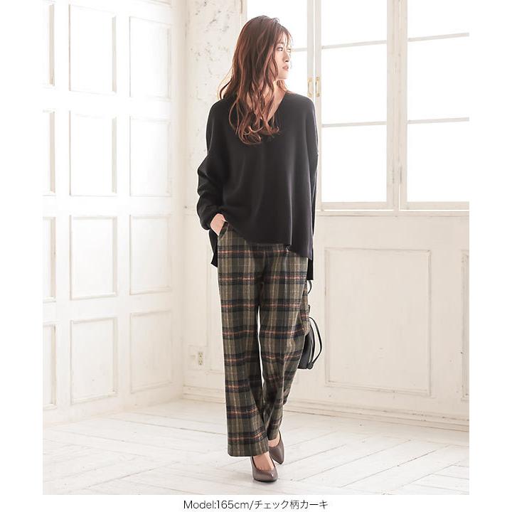 KOBE LETTUCE（神戸レタス） パンツ ストレート きれいめ フェイク