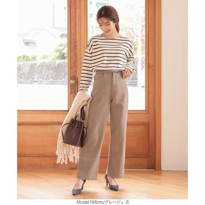 KOBE LETTUCE パンツ デニム ハイウエスト バックレースアップ  