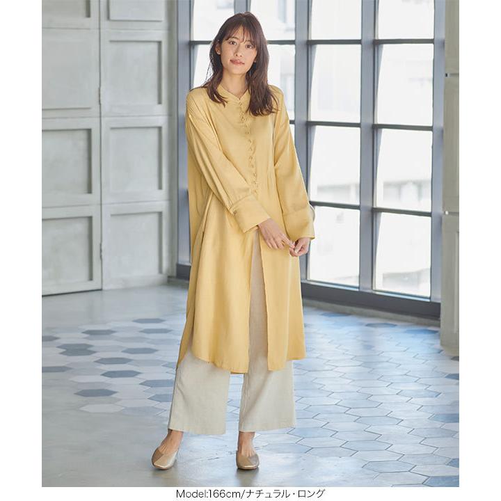 ロングパンツ ショートパンツ レディース ボトムス 春 リネンブレンド バックゴム 選べる2丈 M3228 | KOBE LETTUCE | 06