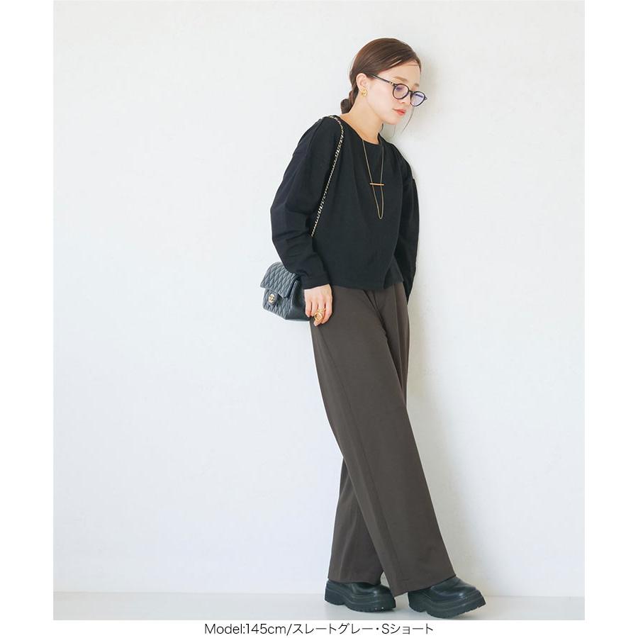 Noremid黒 ワイドパンツ値下げ⭕️ KOBE LETTUCE（神戸レタス） 田中亜希子さんコラボ ワイドパンツ