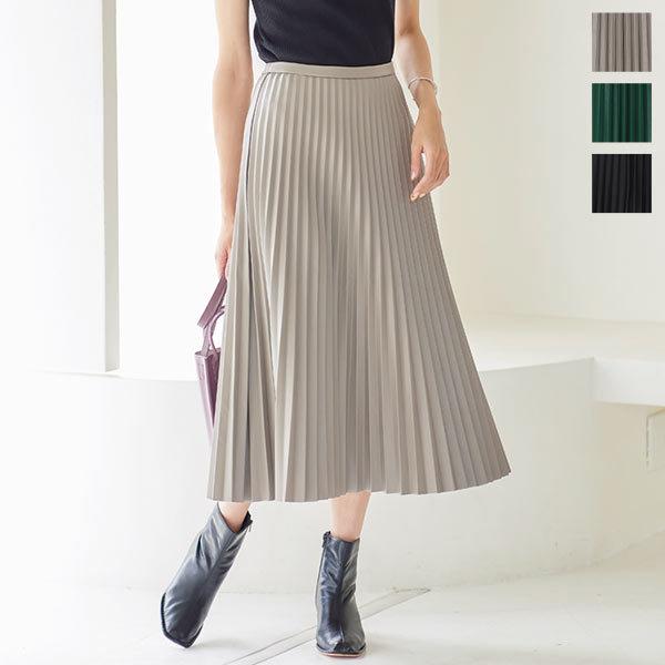 日替わりセール プリーツスカート エコレザー アコーディオンプリーツ ロング丈 レディース 大人 上品 ボトムス M3375送料無料 神戸レタスkobelettuce 通販 Paypayモール
