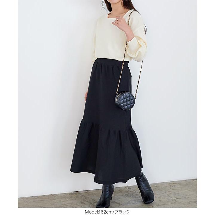 【新品】モニーレ マーメイドカーゴスカート ウエストゴム 美シルエット リボン ギャザーリボンスカート – BUNNY APARTMENT