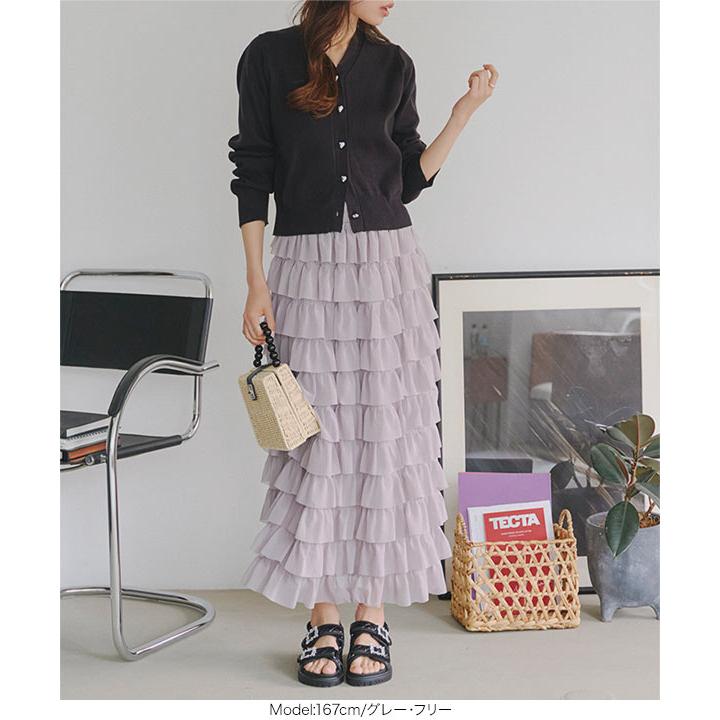 KOBE LETTUCE（神戸レタス） スカート レディース ロング フリル 40代