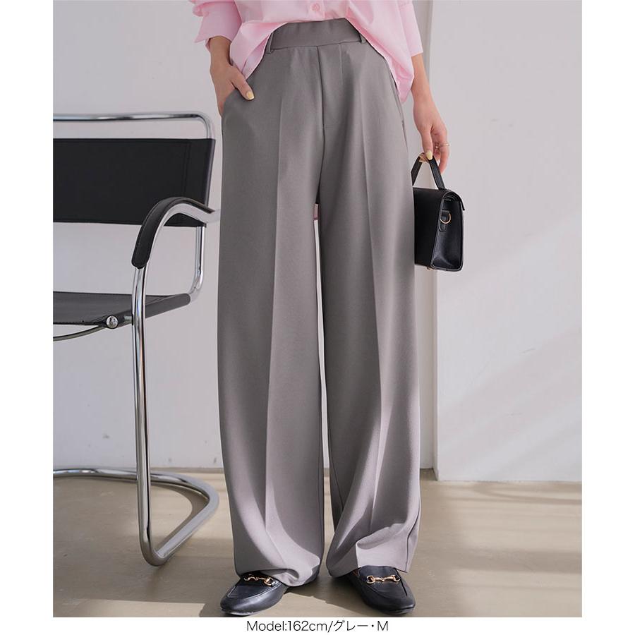 レディース　パンツ バックスリットフレアパンツ(S グリーン): ボトムス｜Right-on公式