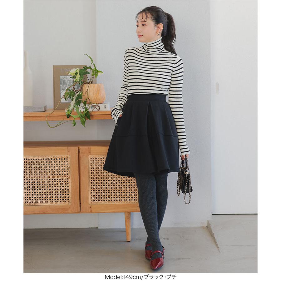 HERMESニットキュロットスカート36 XGFSK02H2 アシンメトリー キュロット プリーツスカート