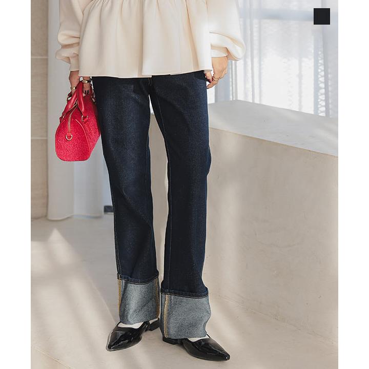 KOBE LETTUCE ロールアップ ロールアップストレートデニムパンツ KOBE LETTUCE ロールアップ ロールアップストレートデニムパンツ