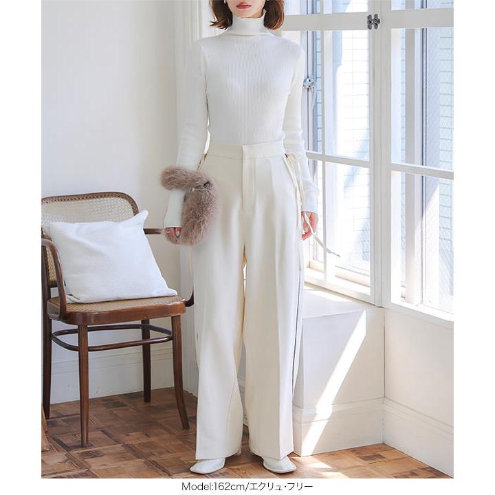 KOBE LETTUCE カーブパンツ レディース コクーンパンツ サイド