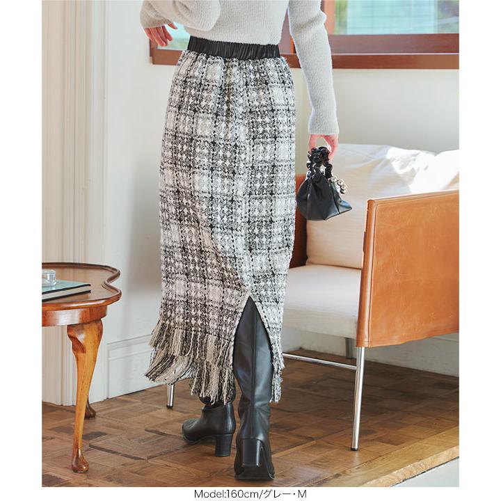 KOBE LETTUCE（神戸レタス） スカート ロング チェック 冬 タイト