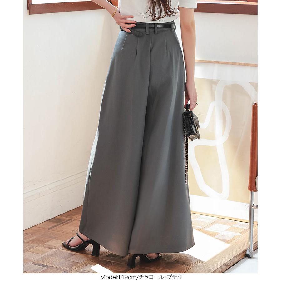 KOBE LETTUCE ワイドパンツ フレアパンツ レディース 小柄 低