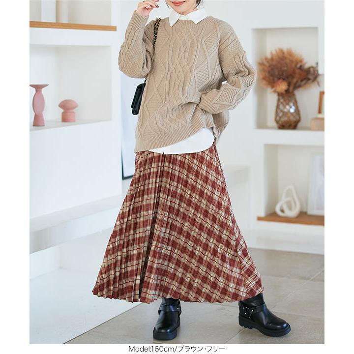 KOBE LETTUCE（神戸レタス） プリーツスカート レディース ロング丈