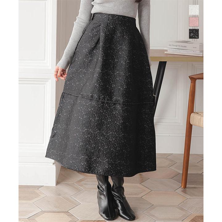 KOBE LETTUCE（神戸レタス） フレア ジャガード切替フレアースカート