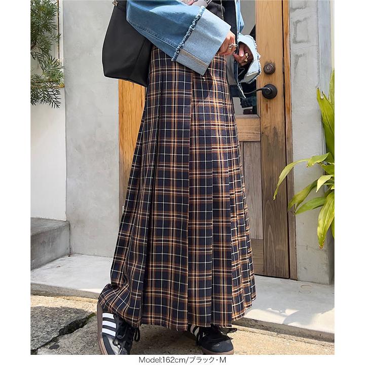KOBE LETTUCE（神戸レタス） スカート ロング チェック プリーツ